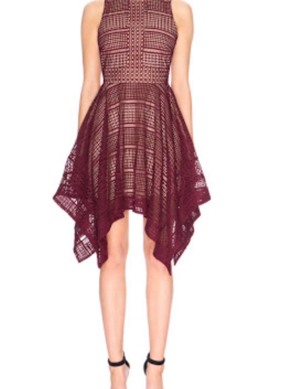 Keepsake The Label Sweet Nothing Burgundy Dress XS